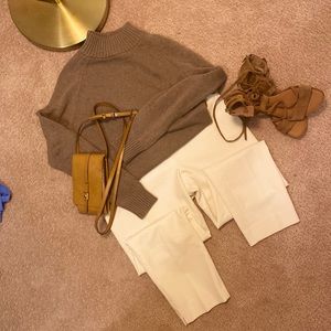 Loft Julie fit winter white pants